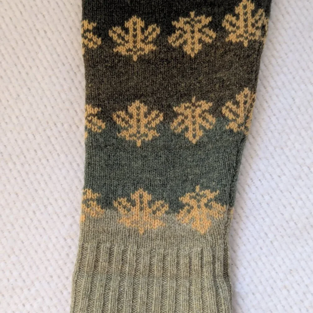 Moss Green and Orange Sheep Sweater by Woolrich - Picture 5 of 9